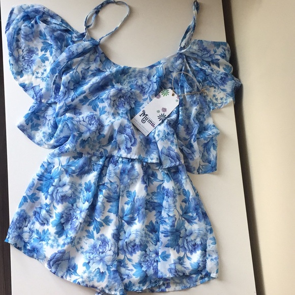 Show Me Your MuMu Pants - 🦋 Show Me Your Mumu Quinn Romper in Mama Blues